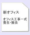 新オフィスオフィス 工事一式 養生・撤去